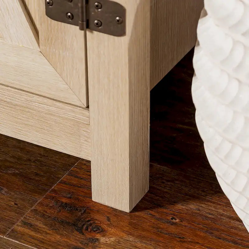 Meuble d'appoint Middlebrook de 76 cm (30 pouces) avec porte de grange rustique