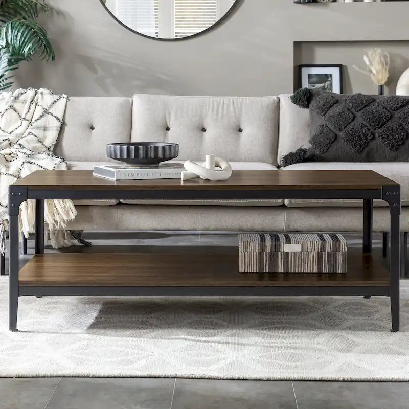 Table basse Middlebrook Witten en cornières de 46 pouces