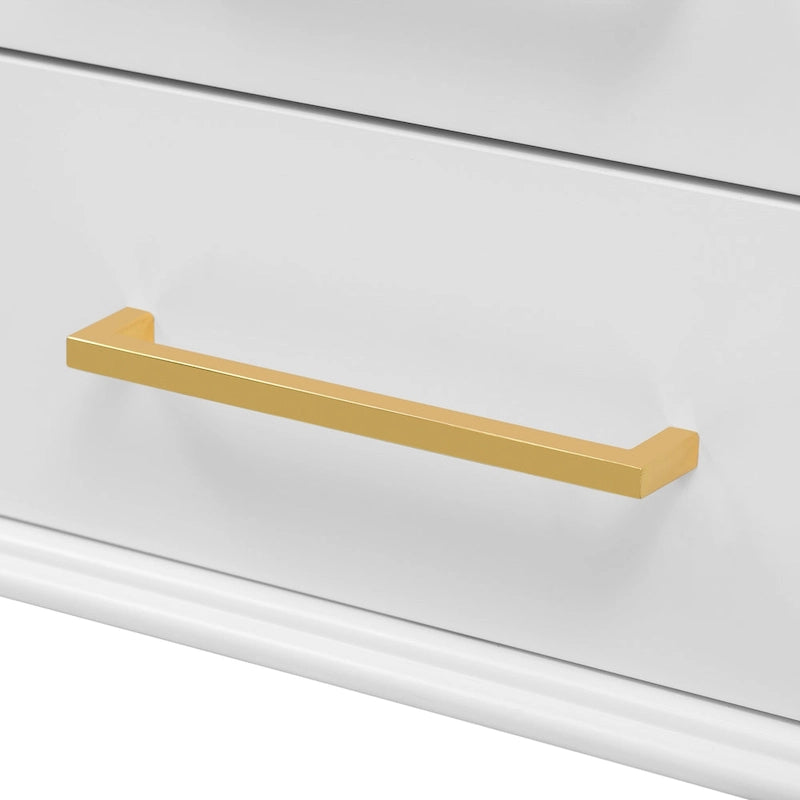 Meuble TV rétro 68,9 pour téléviseurs jusqu'à 75 pouces, console multimédia avec portes en verre cannelé de style arqué et 2 tiroirs