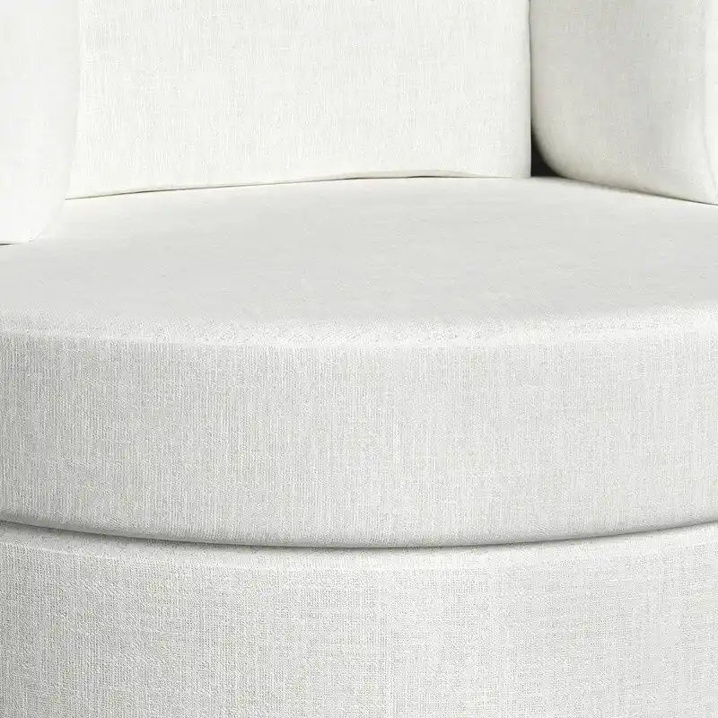 Fauteuil d'appoint pivotant en chenille, revêtement souple et moderne (lot de 2)