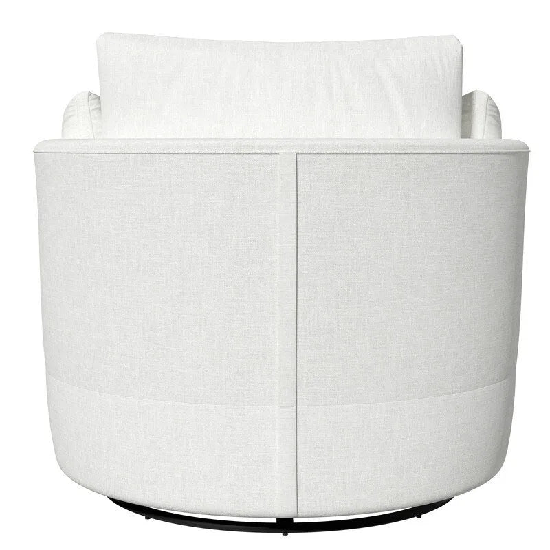 Fauteuil d'appoint pivotant en chenille, revêtement souple et moderne (lot de 2)