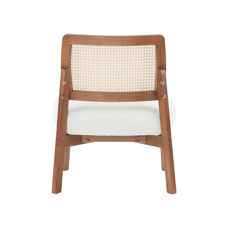 Christopher Knight Home - Alma (Lot de 2) Fauteuil lounge beige moderne avec dossier tissé et structure en bois robuste