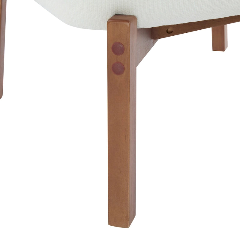 Christopher Knight Home - Alma (Lot de 2) Fauteuil lounge beige moderne avec dossier tissé et structure en bois robuste