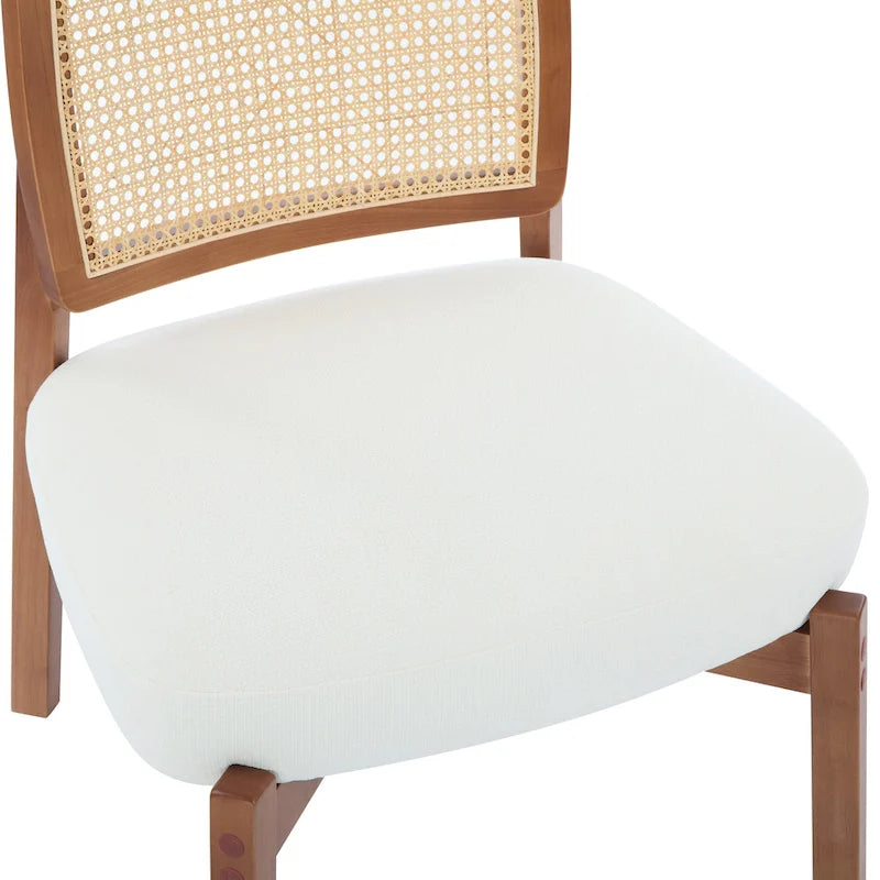 Christopher Knight Home - Alma (Lot de 2) Fauteuil lounge beige moderne avec dossier tissé et structure en bois robuste