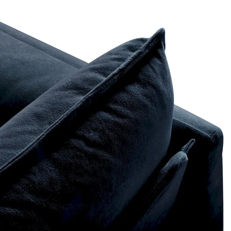 Ensemble canapé deux places 2 pièces 75.59 Chenille Cloud avec assise profonde et 4 coussins