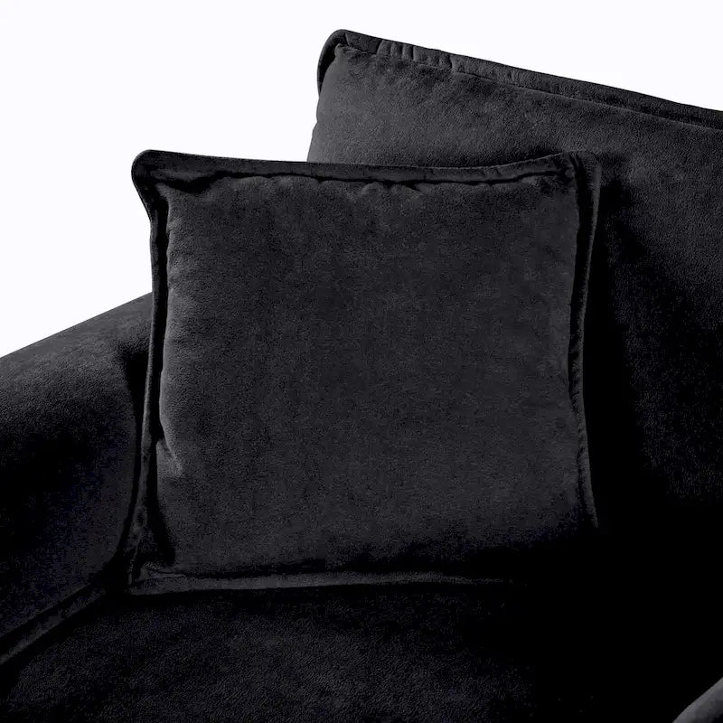 Ensemble canapé deux places 2 pièces 75.59 Chenille Cloud avec assise profonde et 4 coussins