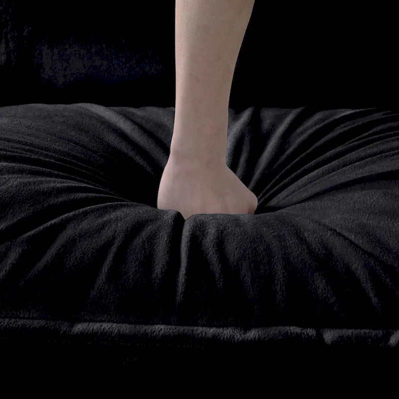 Ensemble canapé deux places 2 pièces 75.59 Chenille Cloud avec assise profonde et 4 coussins