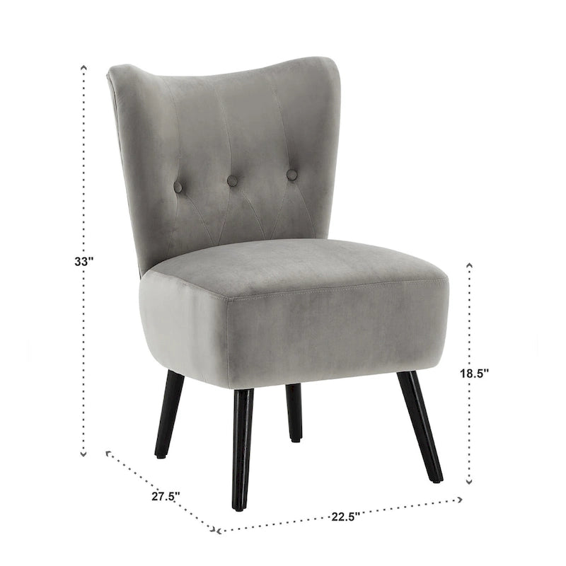 Fauteuil d'appoint capitonné Imani 22,5 pouces de large par iNSPIRE Q Bold