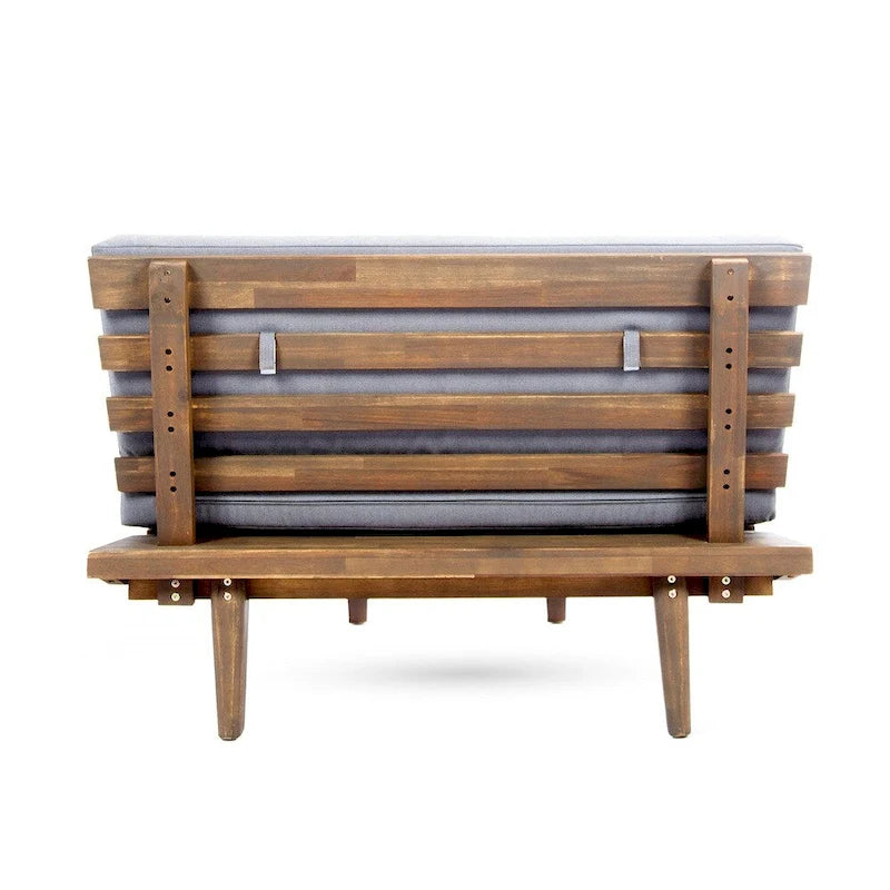 Ensemble de canapés d'angle minimalistes en bois en forme de V, 4 pièces, par Christopher Knight Home