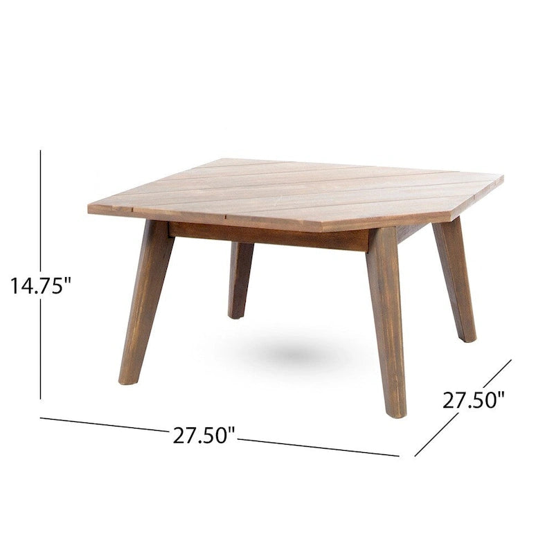 Ensemble de canapés d'angle minimalistes en bois en forme de V, 4 pièces, par Christopher Knight Home