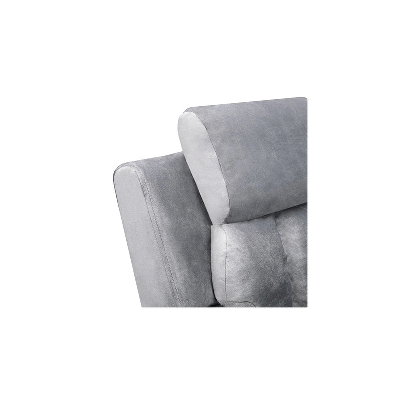 Fauteuil inclinable de luxe pour enfants avec repose-pieds, appui-tête et 2 porte-gobelets. Fauteuil inclinable en microfibre pour enfants de 3 ans et plus.