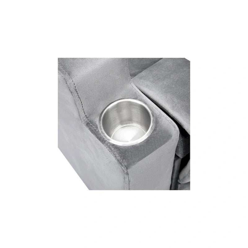 Fauteuil inclinable de luxe pour enfants avec repose-pieds, appui-tête et 2 porte-gobelets. Fauteuil inclinable en microfibre pour enfants de 3 ans et plus.