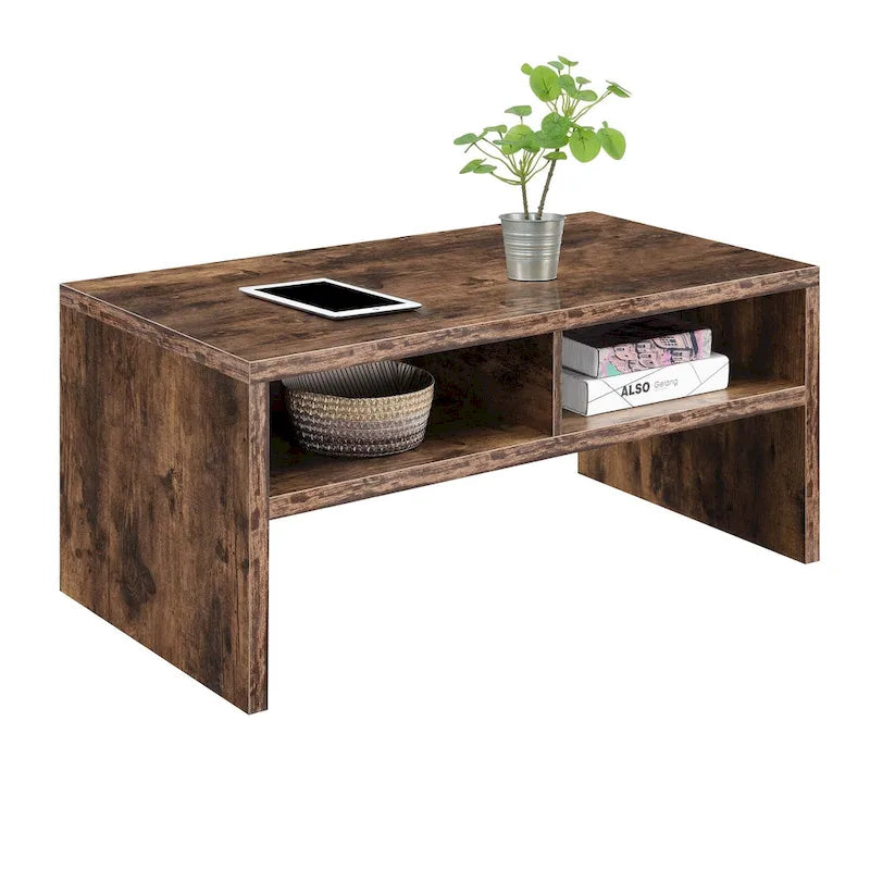 Table basse de luxe Northfield Admiral de Convenience Concepts avec étagères