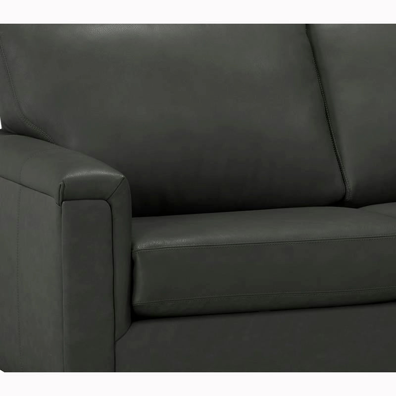 Canapé d'angle Malibu en cuir pleine fleur - 122,5 x 85 x 36,5 x 35