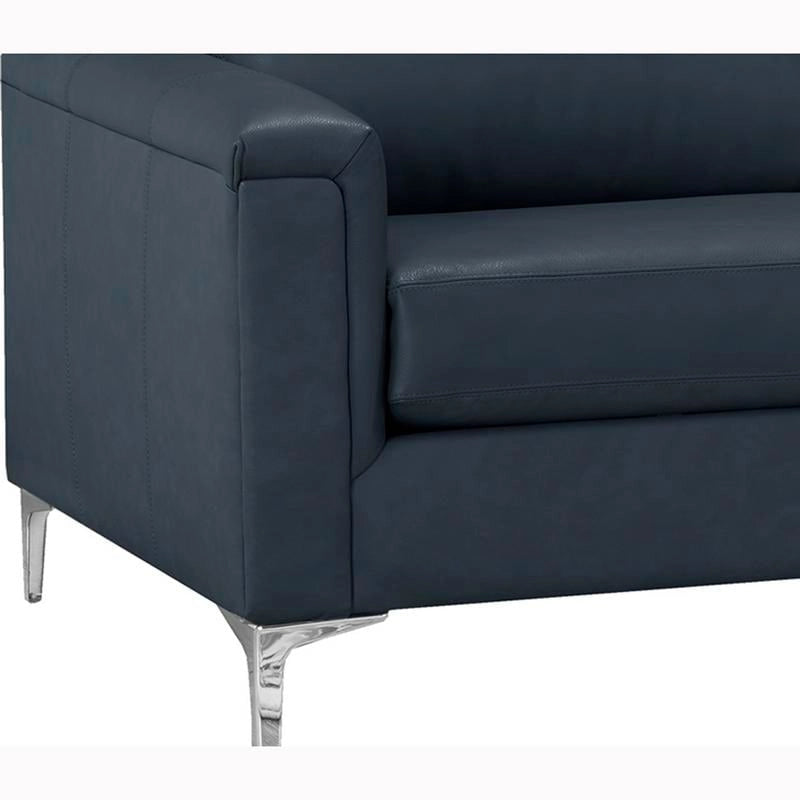 Canapé d'angle Malibu en cuir pleine fleur - 122,5 x 85 x 36,5 x 35