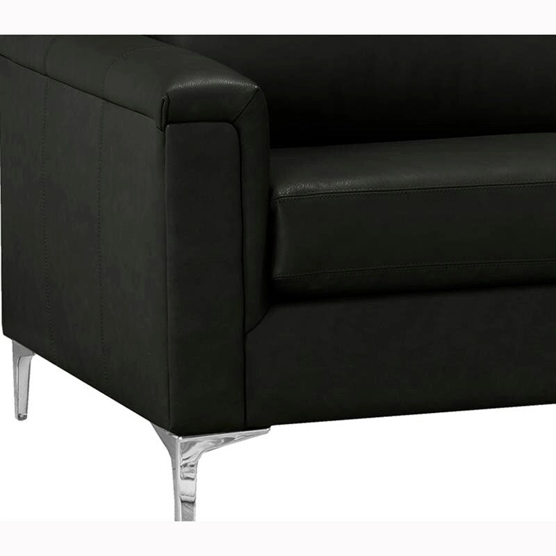 Canapé d'angle Malibu en cuir pleine fleur - 122,5 x 85 x 36,5 x 35