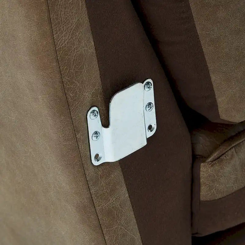 Canapé d'angle Darius Tan Oxford en cuir par iNSPIRE Q Modern