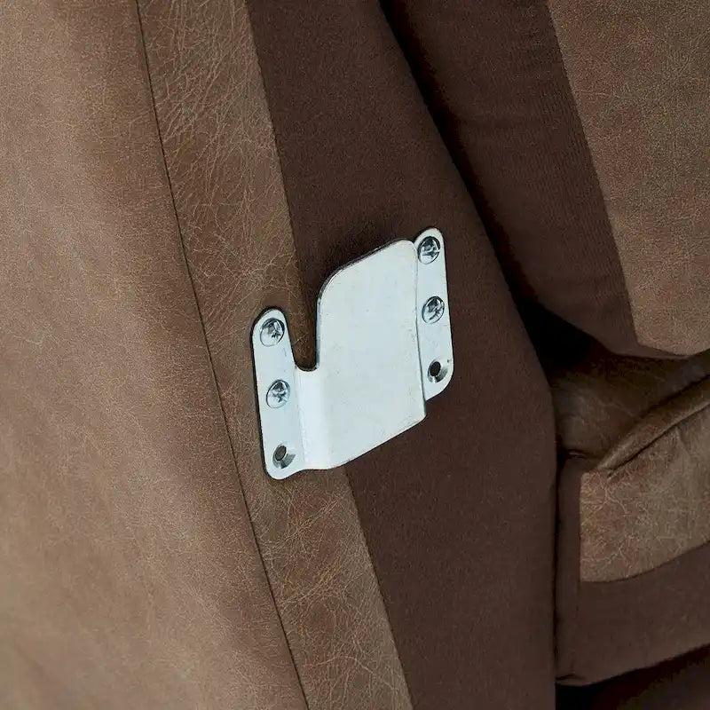 Canapé d'angle Darius Tan Oxford en cuir par iNSPIRE Q Modern