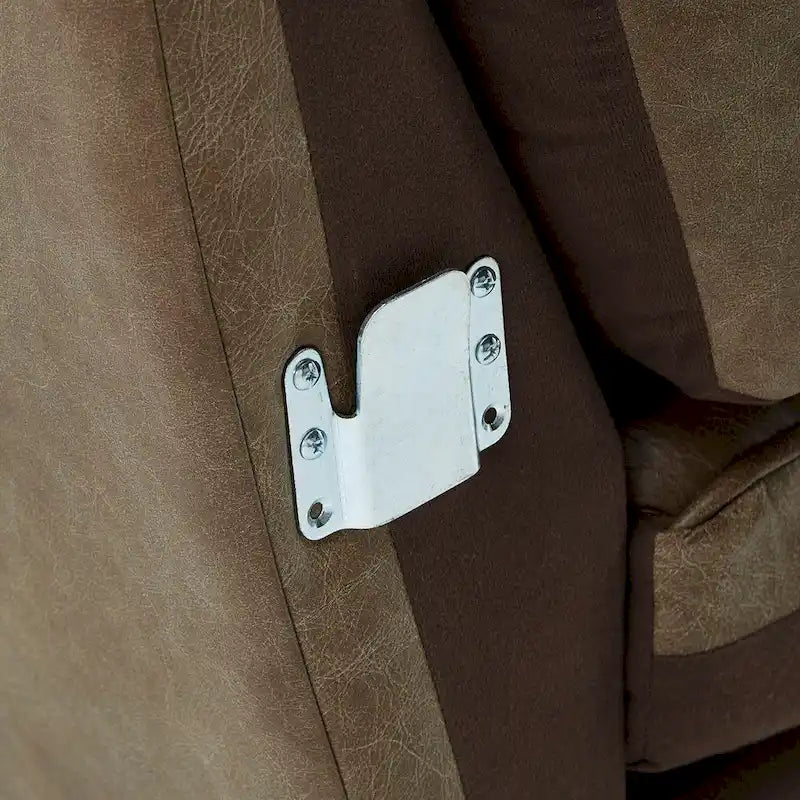 Canapé d'angle Darius Tan Oxford en cuir par iNSPIRE Q Modern