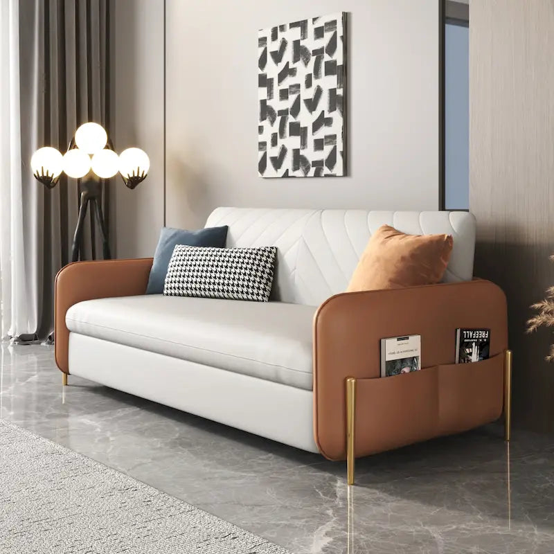 Canapé-lit gigogne moderne JASIWAY de 170 cm de largeur (taille Queen).