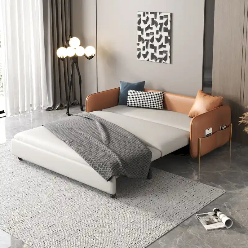 Canapé-lit gigogne moderne JASIWAY de 170 cm de largeur (taille Queen).