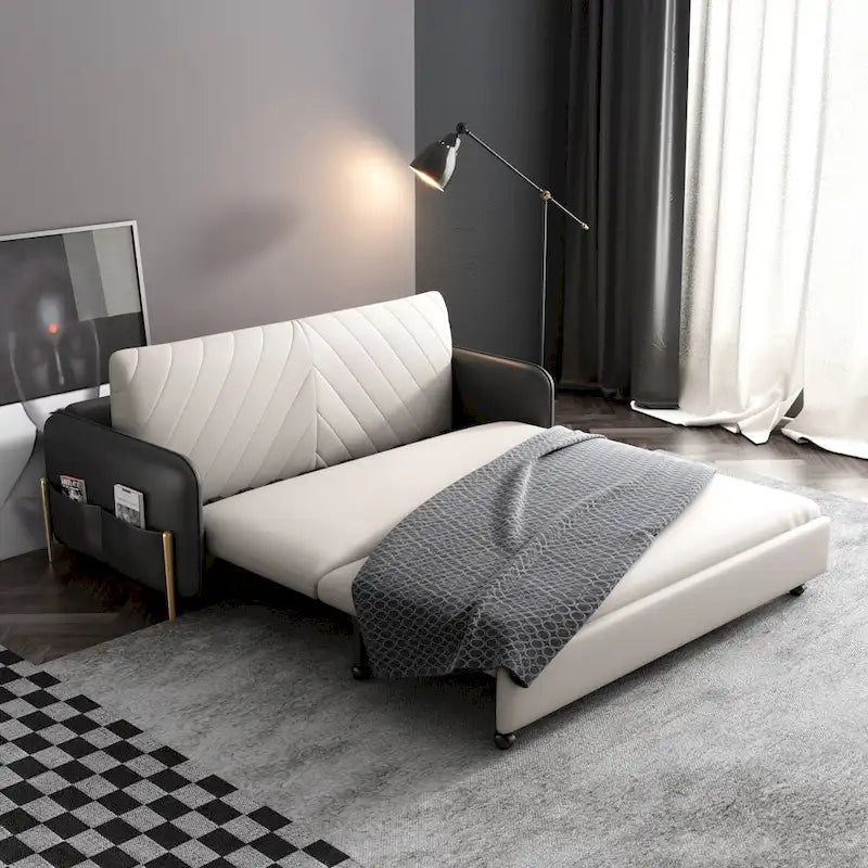 Canapé-lit gigogne moderne JASIWAY de 170 cm de largeur (taille Queen).