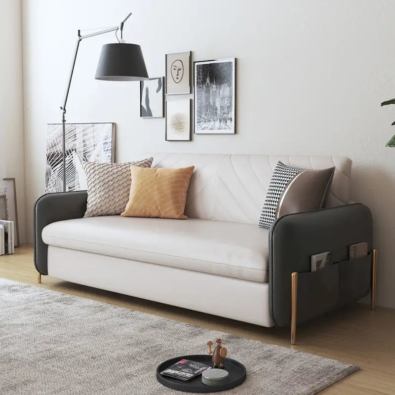 Canapé-lit gigogne moderne JASIWAY de 170 cm de largeur (taille Queen).