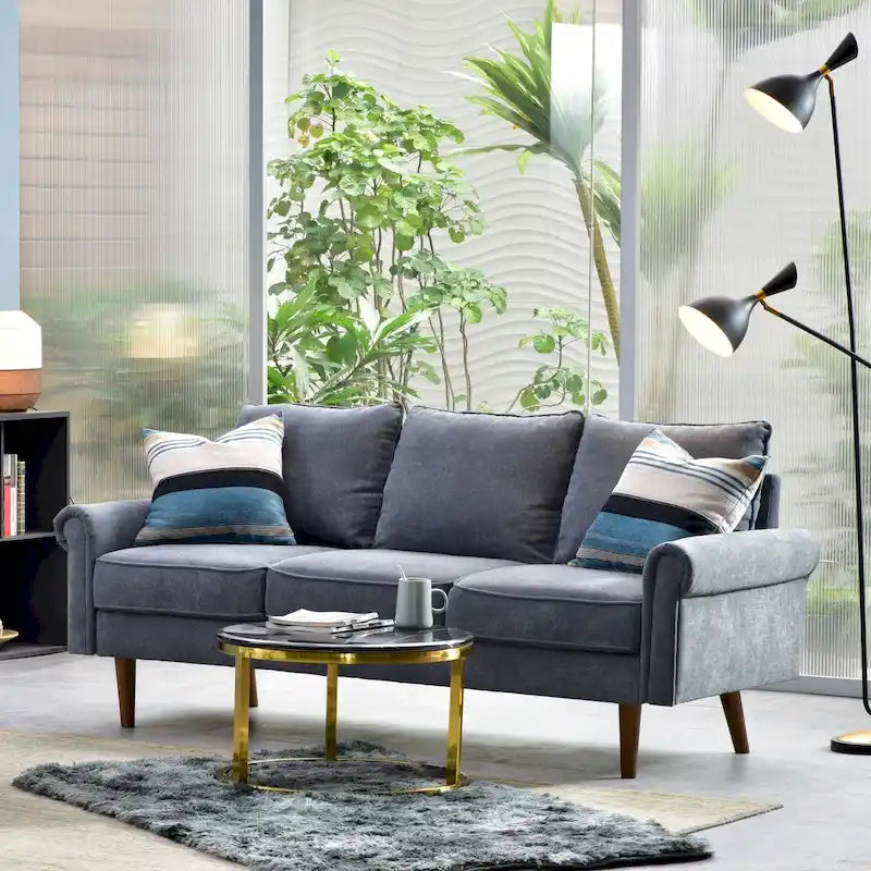 Canapé OVIOS rembourré style milieu du siècle