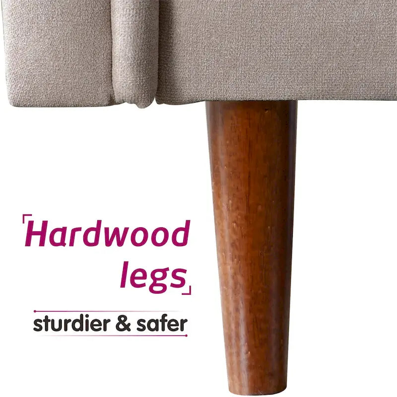 Canapé OVIOS rembourré style milieu du siècle