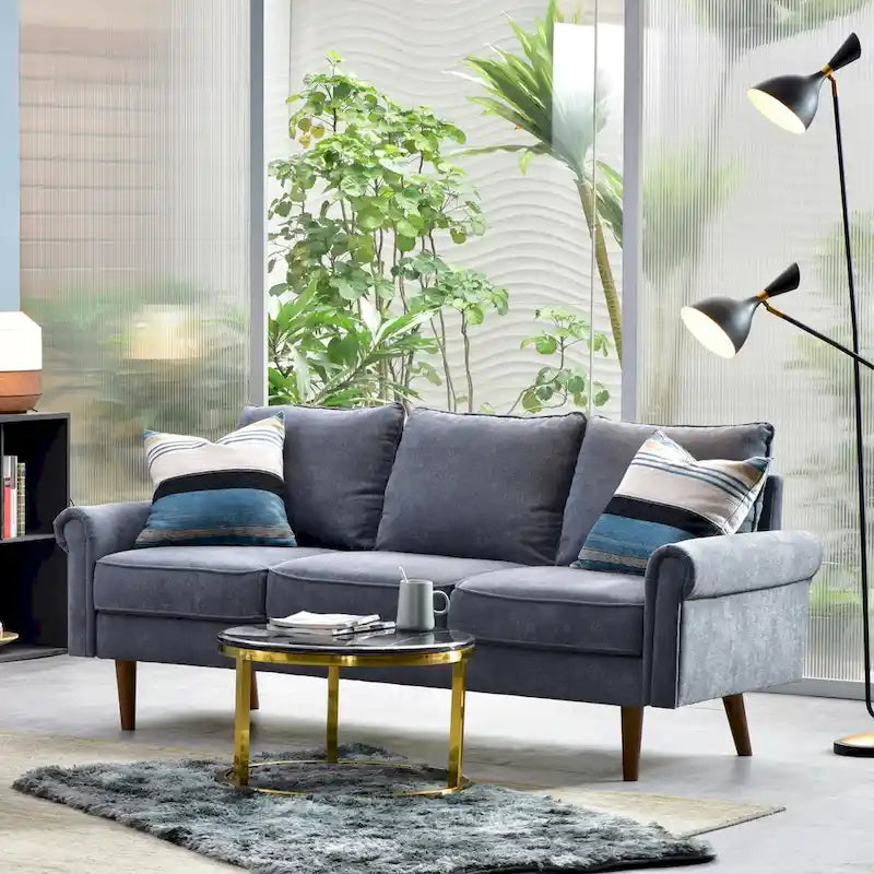 Canapé OVIOS rembourré style milieu du siècle