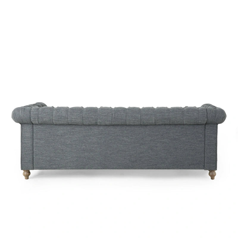 Canapé Chesterfield Saragus avec garniture cloutée par Christopher Knight Home - 85,50 L x 33,25 l x 28,50 H