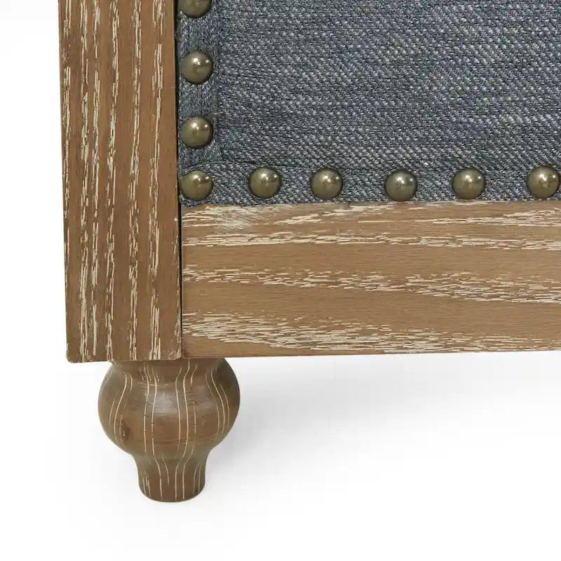 Canapé Chesterfield Saragus avec garniture cloutée par Christopher Knight Home - 85,50 L x 33,25 l x 28,50 H