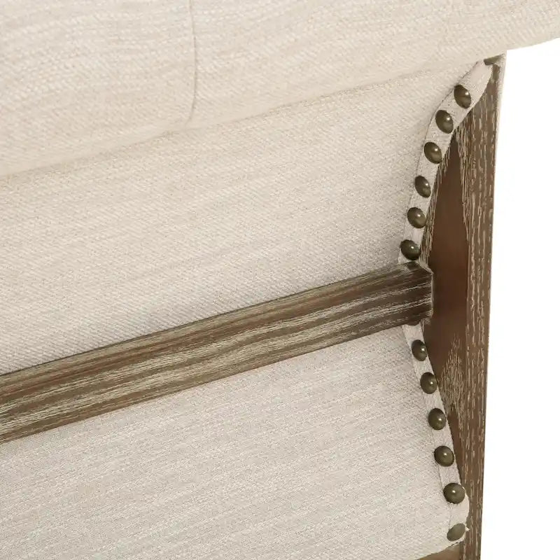 Canapé Chesterfield Saragus avec garniture cloutée par Christopher Knight Home - 85,50 L x 33,25 l x 28,50 H