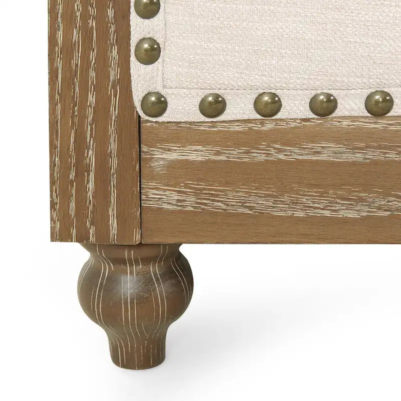 Canapé Chesterfield Saragus avec garniture cloutée par Christopher Knight Home - 85,50 L x 33,25 l x 28,50 H