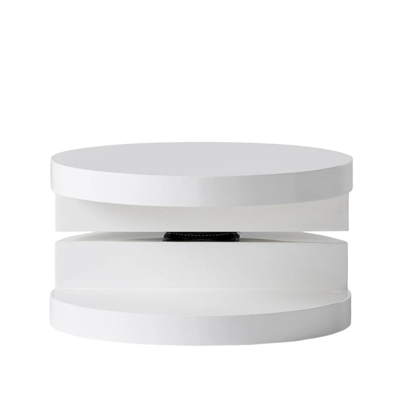 Petite table basse ronde pivotante de style moderne par Christopher Knight Home