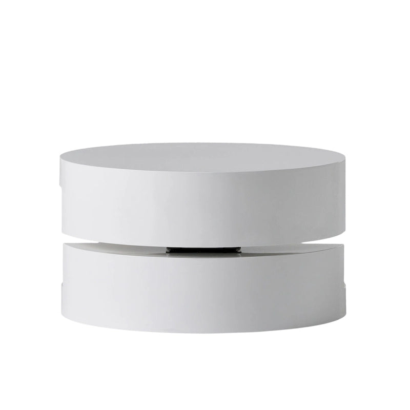 Petite table basse ronde pivotante de style moderne par Christopher Knight Home