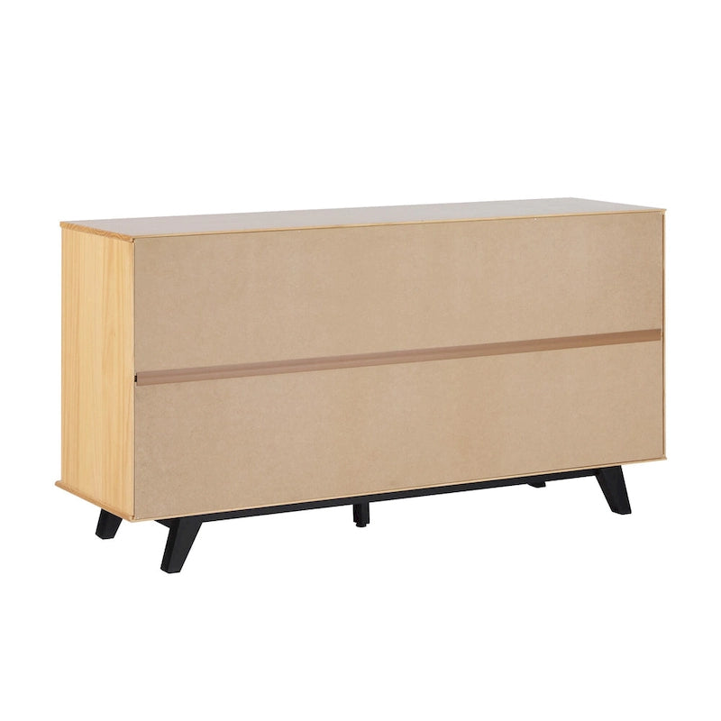 Commode contemporaine à 6 tiroirs en bois massif Middlebrook Designs