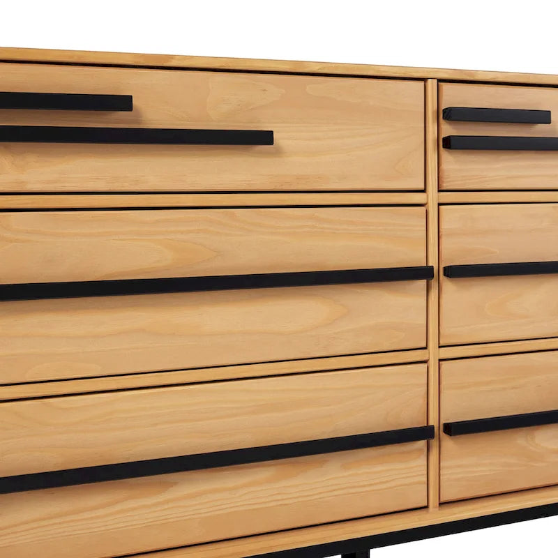 Commode contemporaine à 6 tiroirs en bois massif Middlebrook Designs