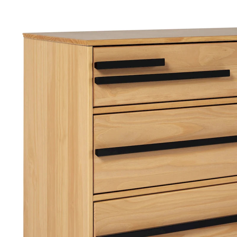 Commode contemporaine à 6 tiroirs en bois massif Middlebrook Designs