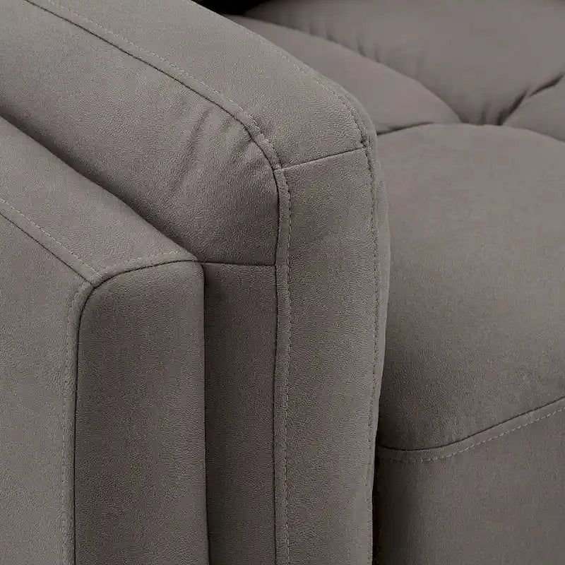 Canapé deux places Dorelle 61 avec accoudoirs en microfibre large par iNSPIRE Q Modern