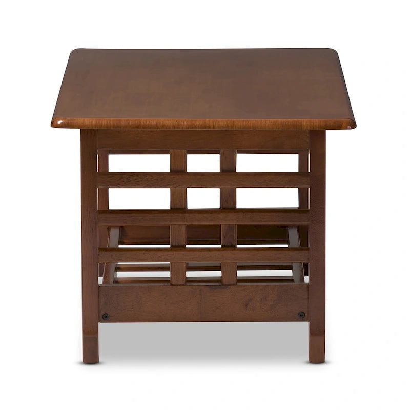 Table basse en cerisier de style Mission Leda de Baxton Studio