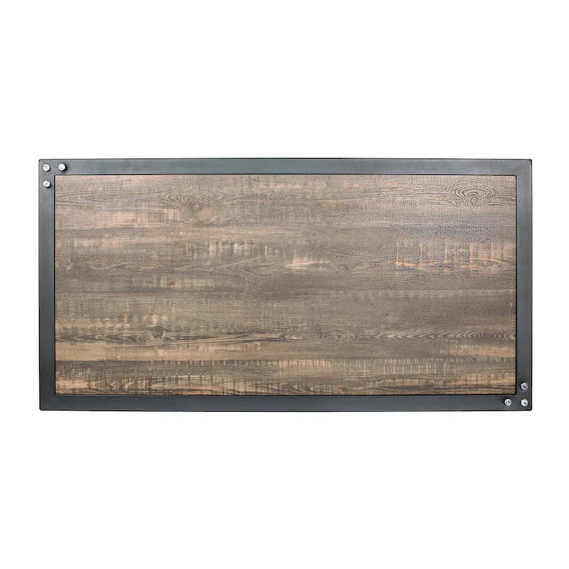 Table basse Farrow Dark Walnut et Sand Black de 47 pouces à une étagère par Furniture of America