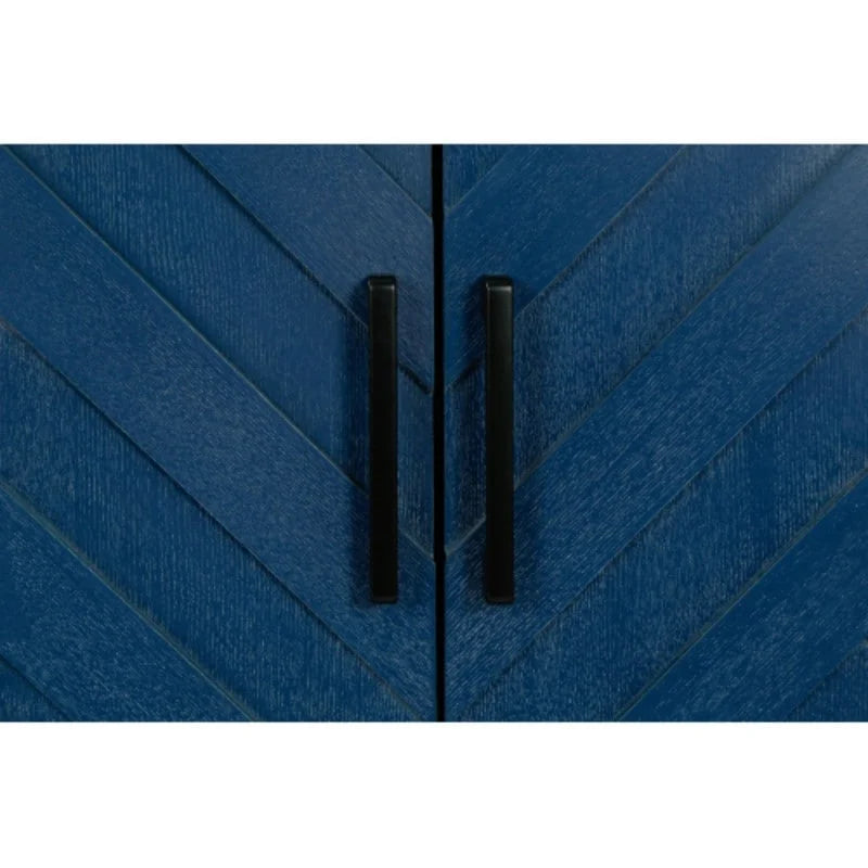 Buffet en sergé à 4 portes, style campagnard américain, de style ancien, idéal pour le salon, la salle à manger ou l'entrée.