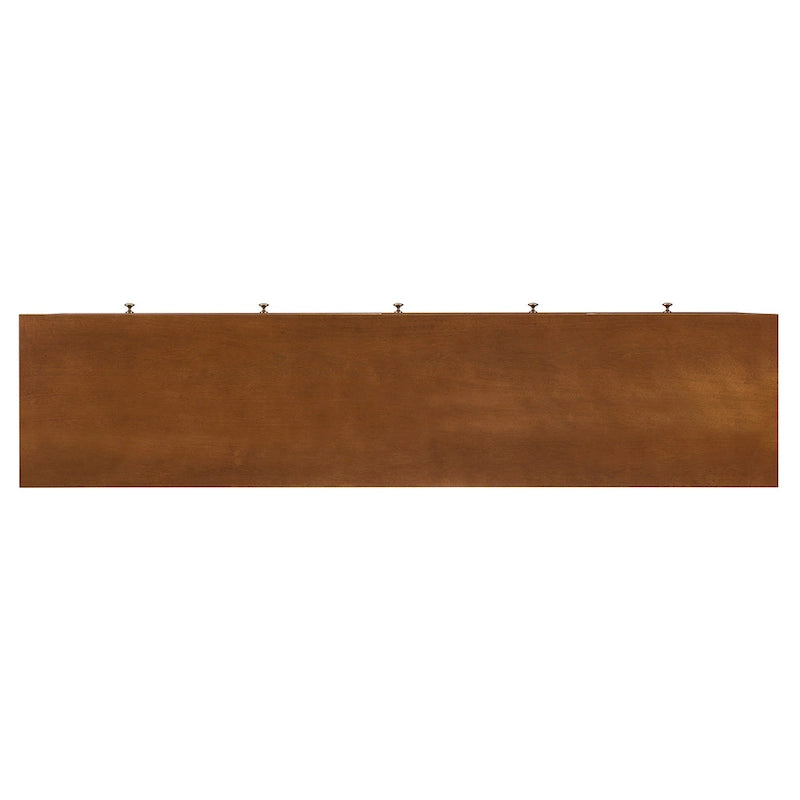 Meuble TV SEI Furniture style moderne du milieu du siècle, console multimédia pour téléviseurs jusqu'à 68 pouces.