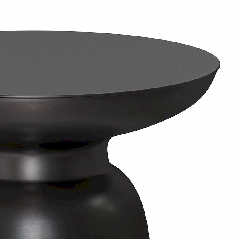 Table d'appoint en métal de style industriel moderne WYNDENHALL Layne, 40,6 cm de large, entièrement assemblée