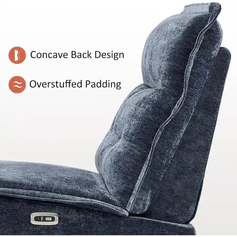 Fauteuil inclinable électrique sans accoudoirs MCombo avec ports USB, canapé inclinable électrique de 3,5 pouces de dégagement mural pour salon, ALR01