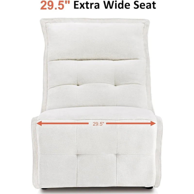 Fauteuil inclinable électrique sans accoudoirs MCombo avec ports USB, canapé inclinable électrique de 3,5 pouces de dégagement mural pour salon, ALR01