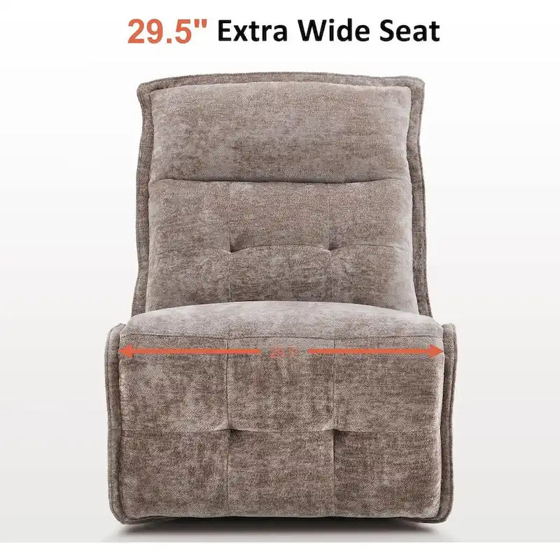 Fauteuil inclinable électrique sans accoudoirs MCombo avec ports USB, canapé inclinable électrique de 3,5 pouces de dégagement mural pour salon, ALR01