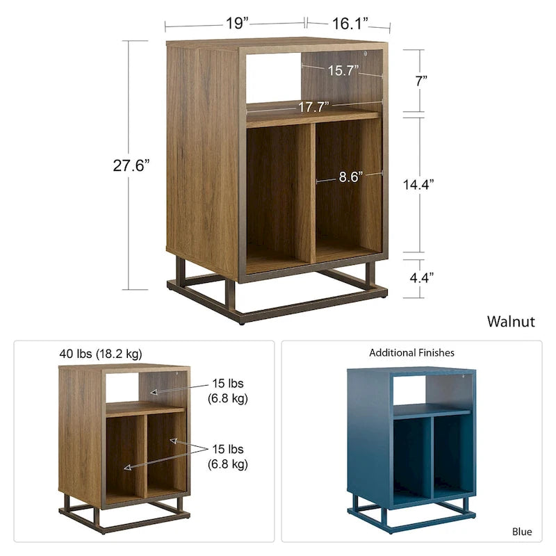 Le support/table d'appoint pour platine vinyle Novogratz Regal