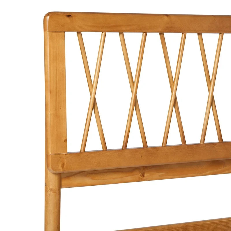 Lit double en bois massif Middlebrook Designs X Spindle